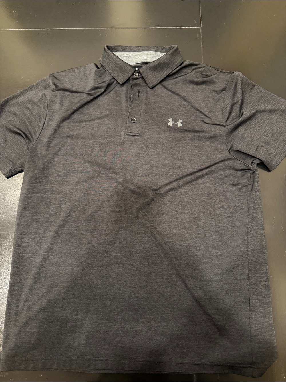 Under Armour Men's Dark Gray Heather Polo